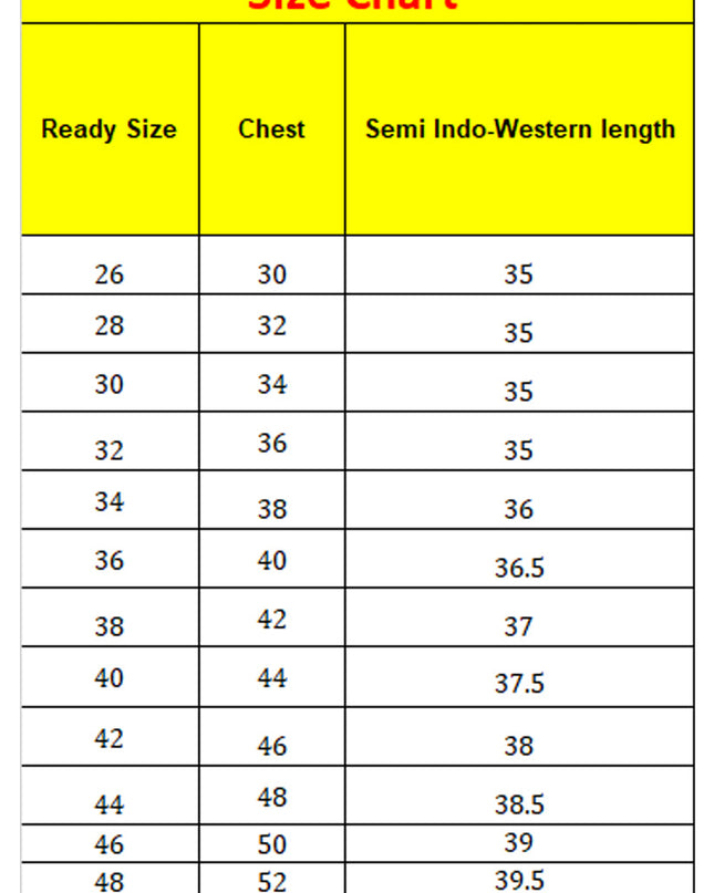 Light Blue Designer Semi Indo Western