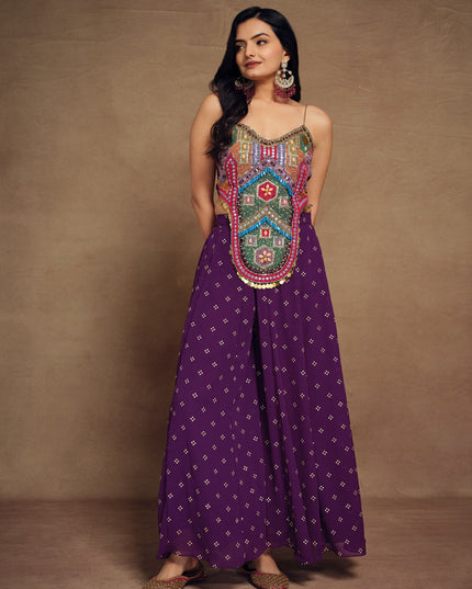 Wine Handwork Designer IndoWestern