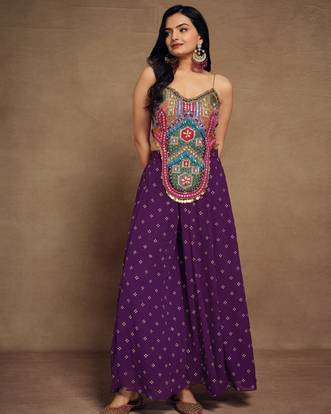 Wine Handwork Designer IndoWestern