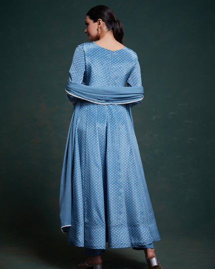 Sky Blue Readymade Festival Wear Suit