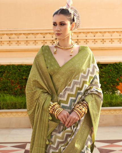 Multicolor Silk Zari Woven Saree for Festival