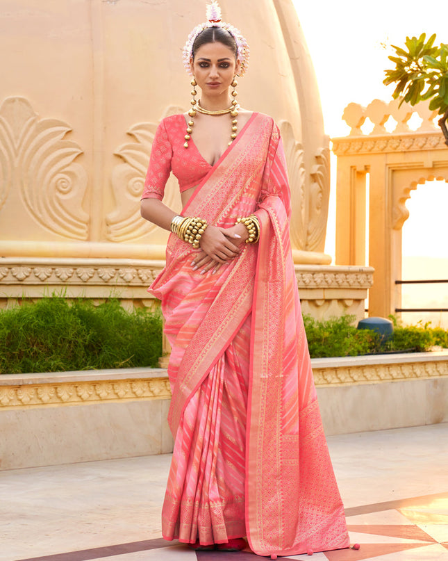 Multicolor Silk Zari Woven Saree for Festival